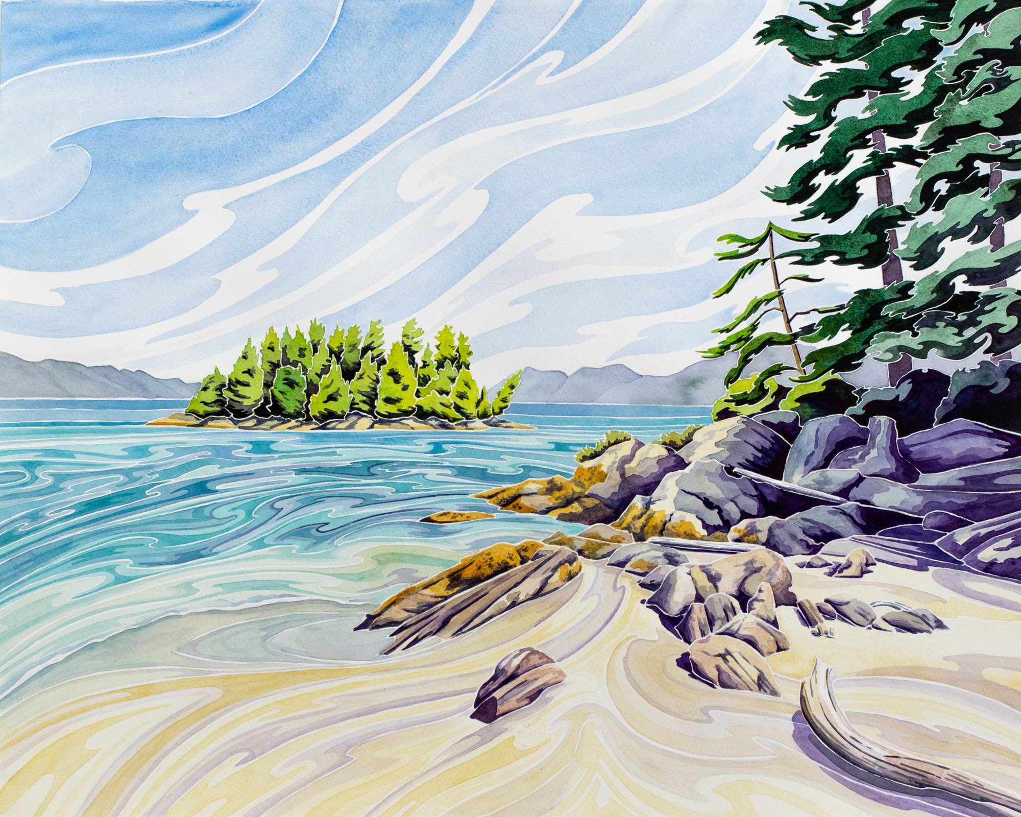 Island Hopping 16" x 20"